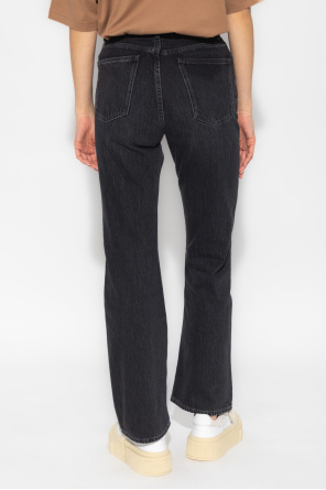 Acne Studios Burton Menswear Originale jeans i smal pasform af bomuld i klar blå