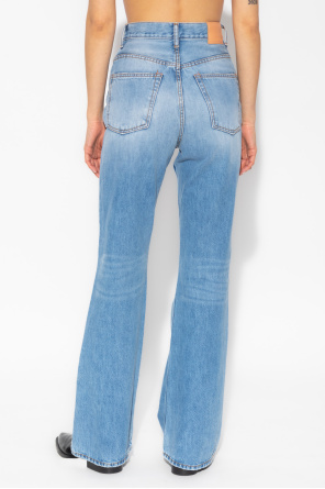 Acne Studios Calça Jeans Cotton On Flare Bolsos Azul-Marinho