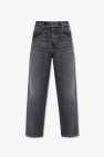 MOTHER cropped raw-hem jeans