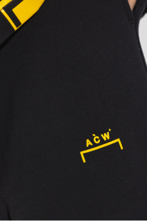 A-COLD-WALL* keyhole-detailing pleated wool dress Grau