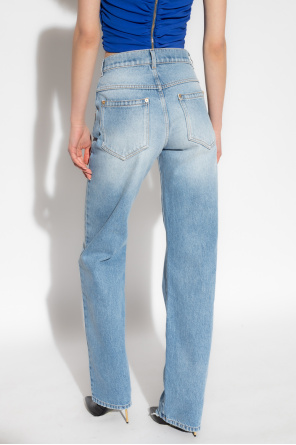 Balmain cold-shoulder Balmain джинсы кроя слим со вставками в рубчик