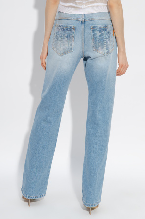 Balmain High-rise loose-fitting jeans