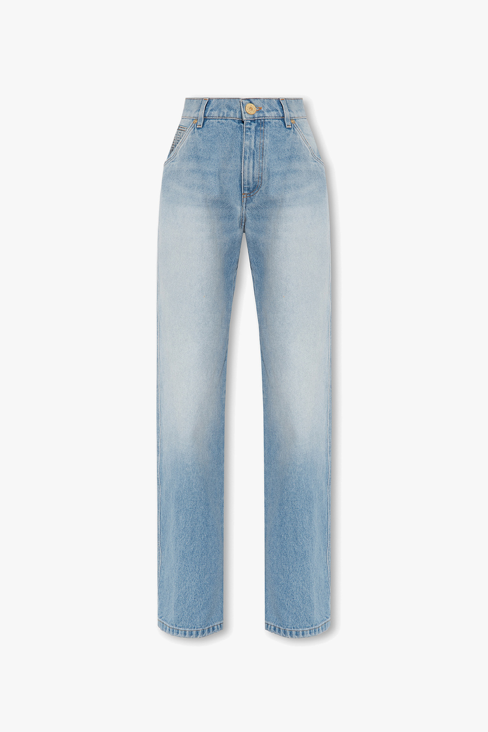 Balmain High-rise loose-fitting jeans