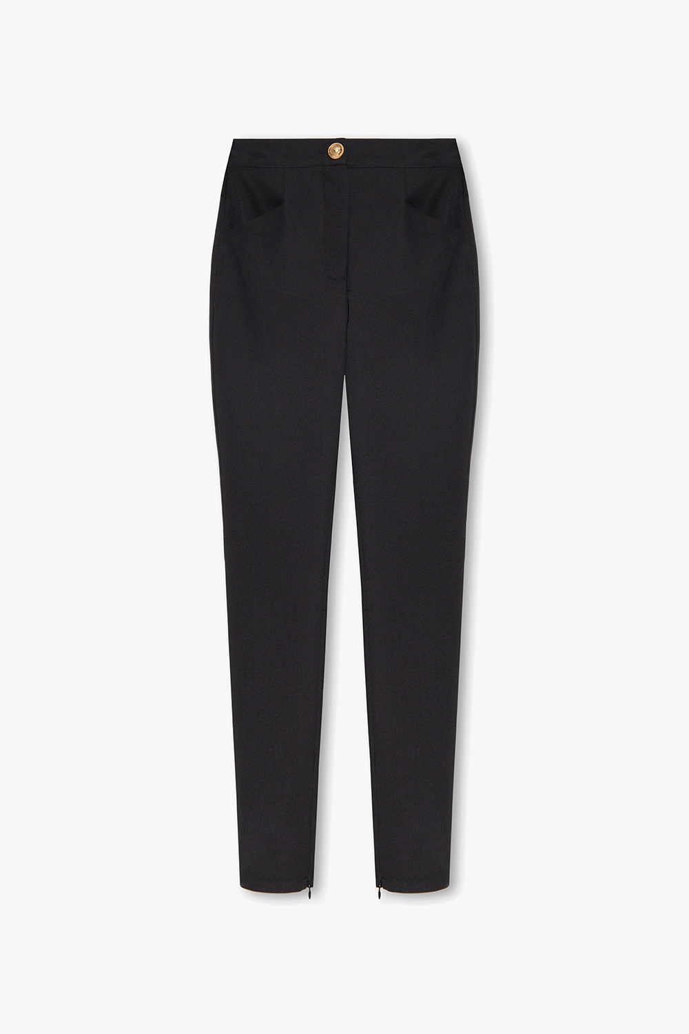 Balmain High-rise wool trousers