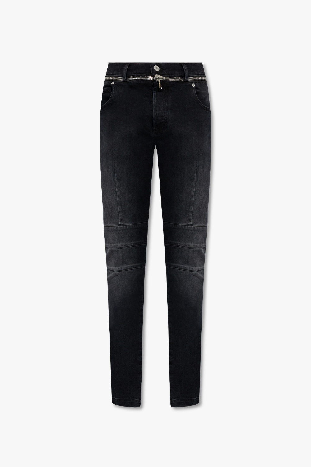 balmain trench Slim-fit jeans