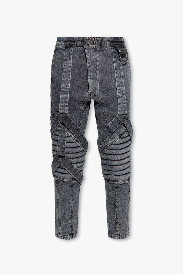 Jeans with decorative legs od Balmain