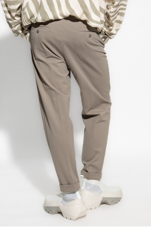 Balmain Trousers high-waisted with turn-ups