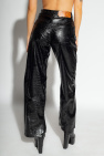 GCDS Faux leather trousers