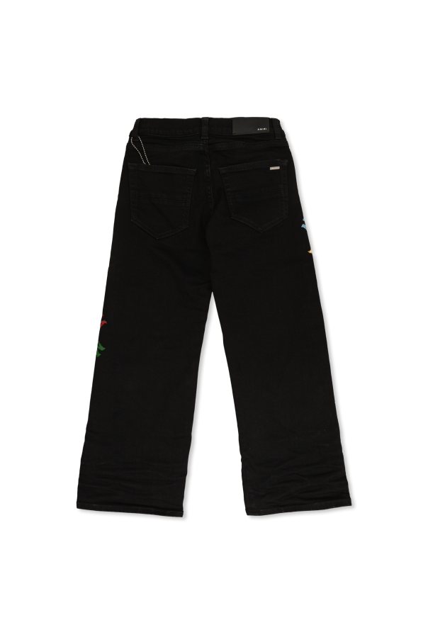 Amiri Kids Jeansy z logo