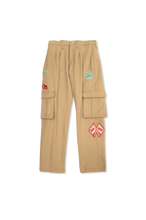 Pants with patches