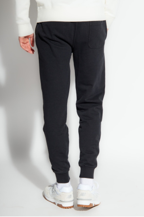 Maison Kitsuné Pull-on cargo pants with elastic waistband and wide leg fit