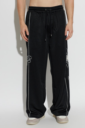 Amiri Pantaloni sport cu broderie