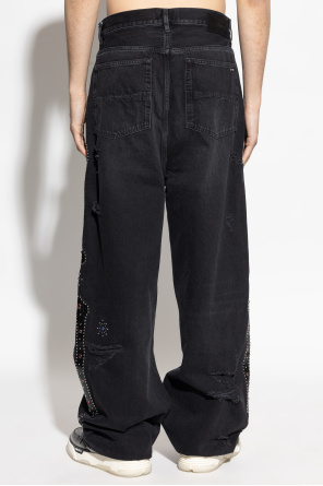 Amiri Jeans with appliqués