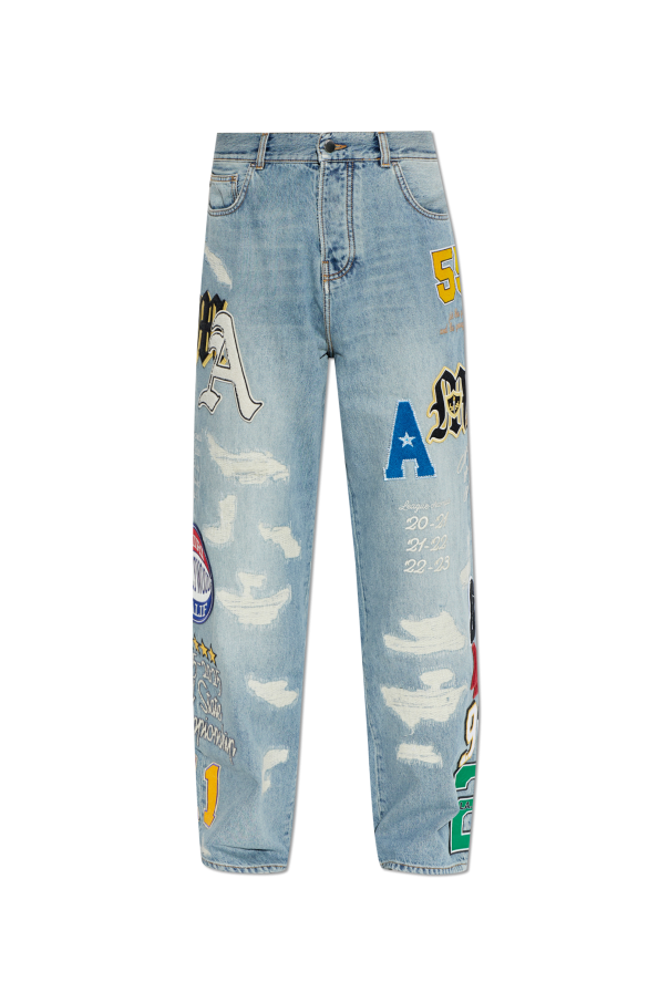 Jeans with patches od Amiri