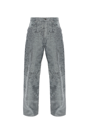 Jeans with paisley pattern