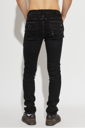 Amiri Jeans with shimmering appliqués