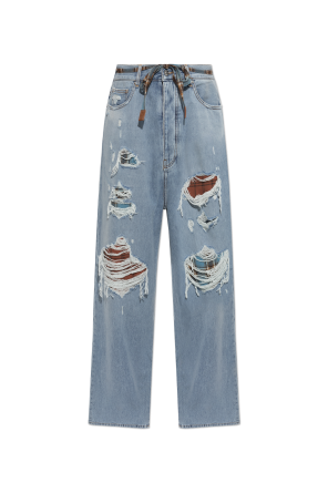 Jeans with belt