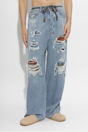 Amiri Jeans com cinto