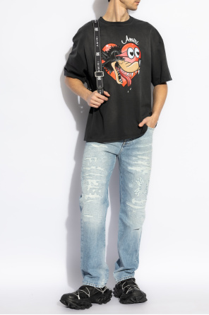 Jeans with vintage effect od Amiri