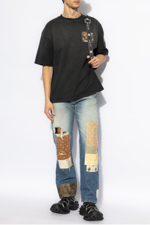 Jeans with vintage effect od Amiri