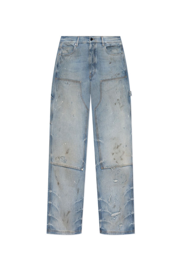 Jeans with a distressed effect od Amiri