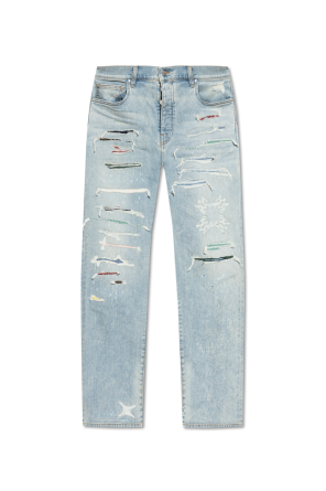 Jeans with distressed effect