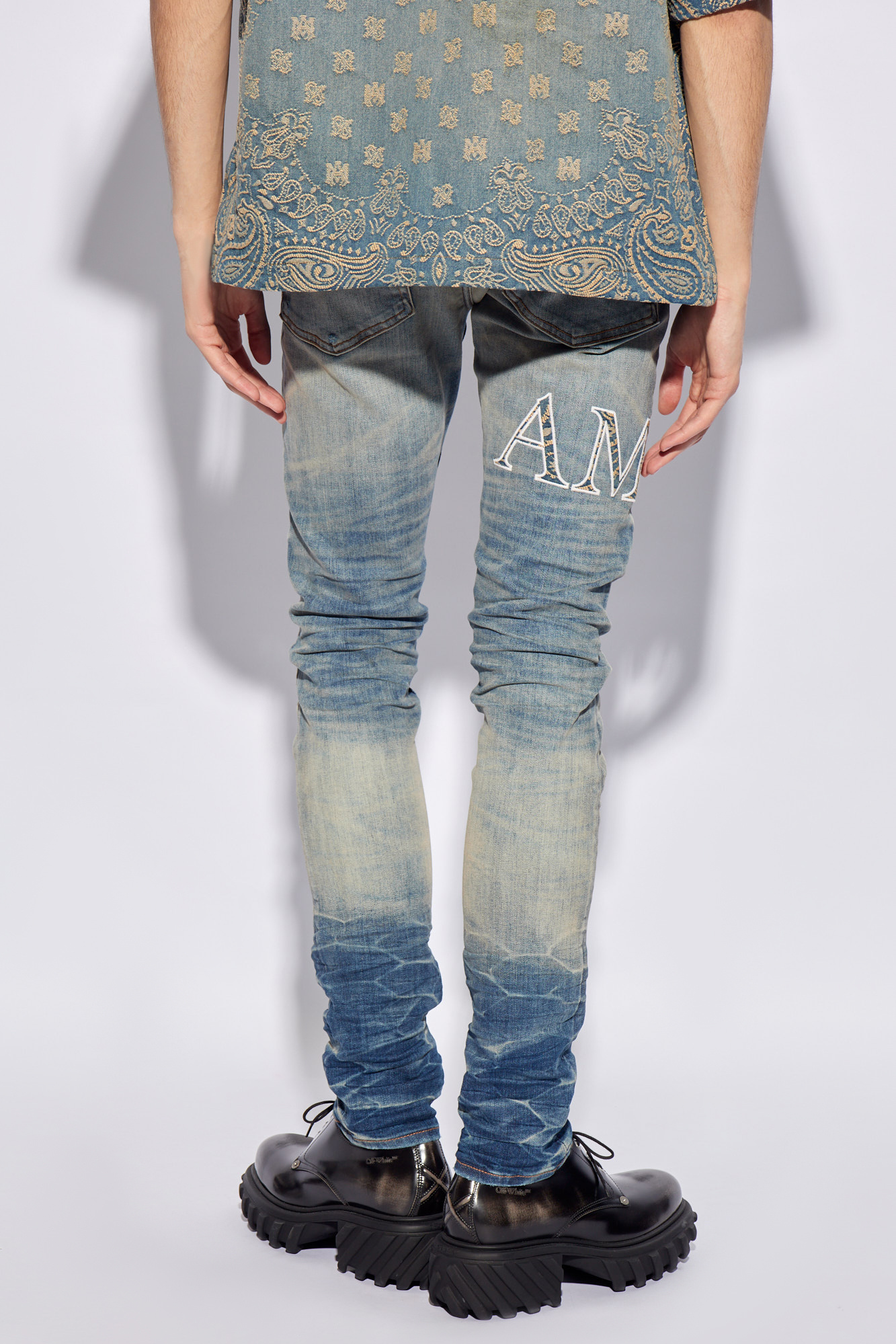 Amiri Jeans with logo