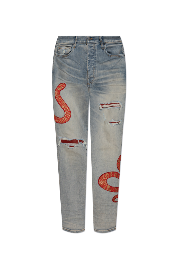 Amiri Jeans with vintage effect