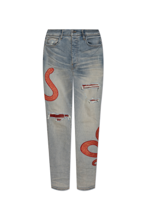 Jeans with vintage effect od Amiri