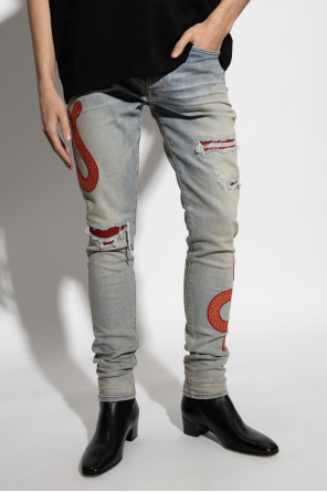 Amiri Jeans with vintage effect