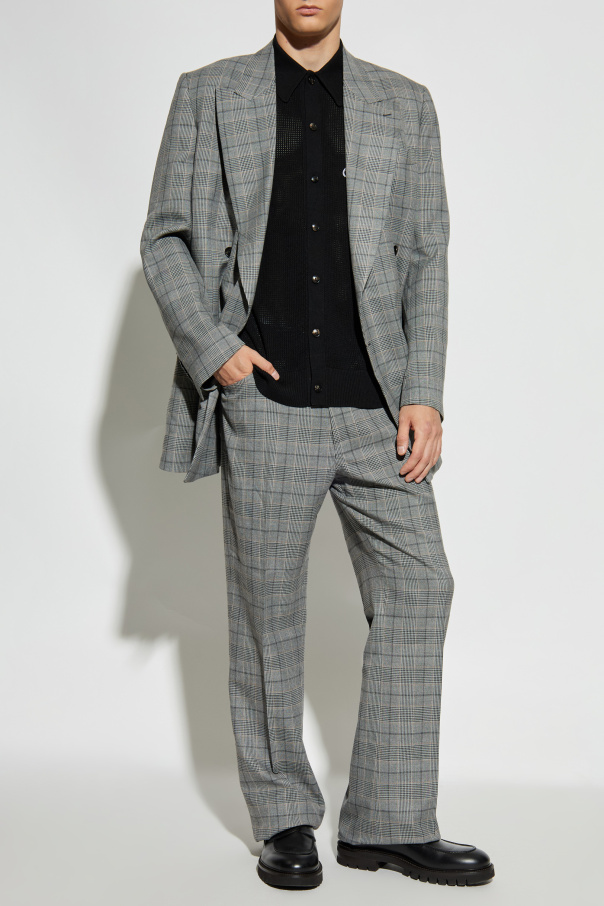 Amiri Pantalones con estampado de cuadros