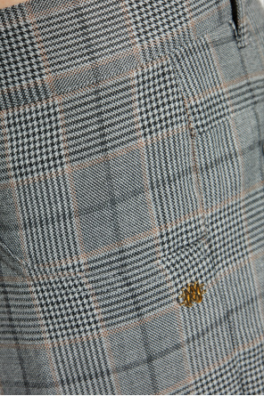 Amiri Pantalones con estampado de cuadros