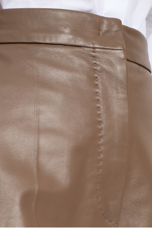 Max Mara ‘Andorra’ leather shorts