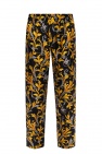 Versace Barocco-printed silk trousers