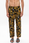 Versace Barocco-printed silk trousers