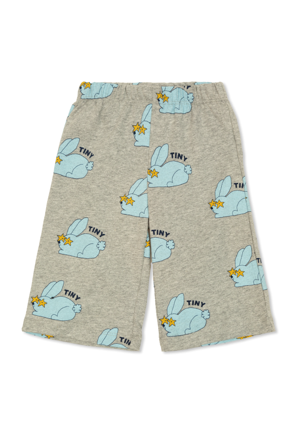 Tiny Cottons Pants with rabbit motif