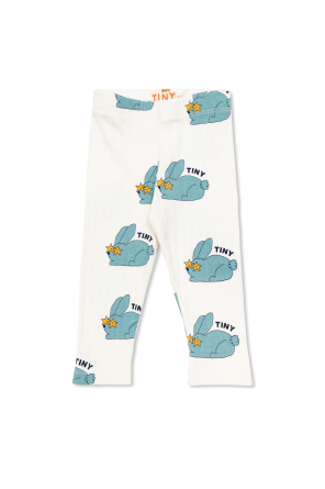 Leggings with rabbit motif