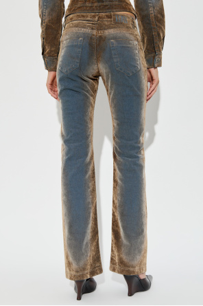 KNWLS Jeans with velvety 'Flock' finish