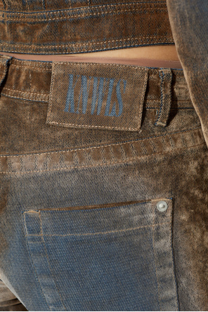 KNWLS Jeans with velvety 'Flock' finish