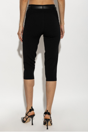 Self-Portrait Legginsy typu ‘capri’ z paskiem
