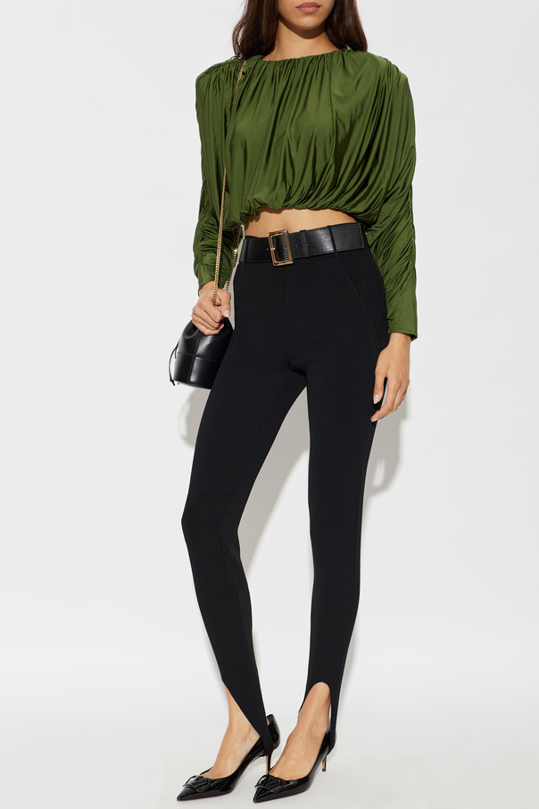 Self-Portrait Leggings with a belt