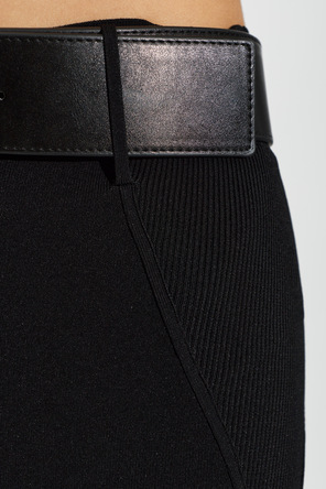 Self-Portrait Leggings with a belt