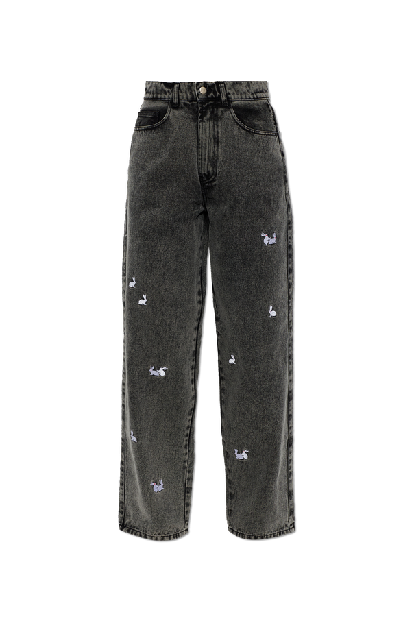 Jeans with embroidery od CARNE BOLLENTE