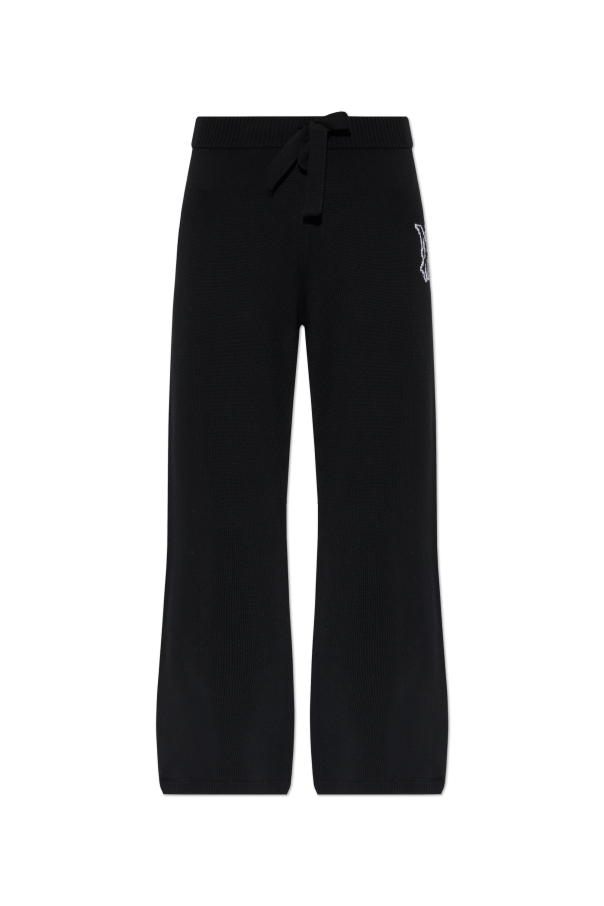 Wool trousers with logo od Amiri
