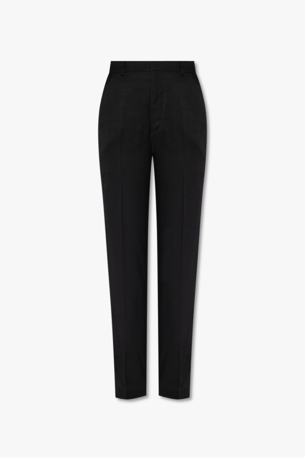 Ann Demeulemeester ‘Rebecca’ pleat-front incotex trousers