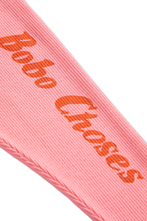 Bobo Choses Prążkowane leginsy  z logo
