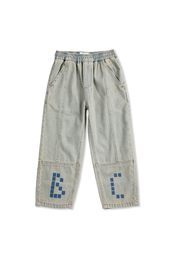 Jeans with stitching on the legs od Bobo Choses