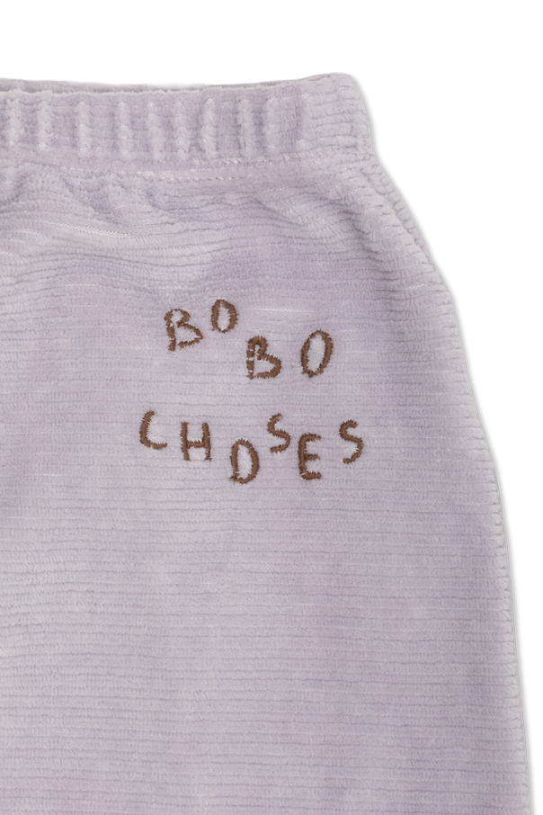Bobo Choses Pantalones de algodón con logo bordado