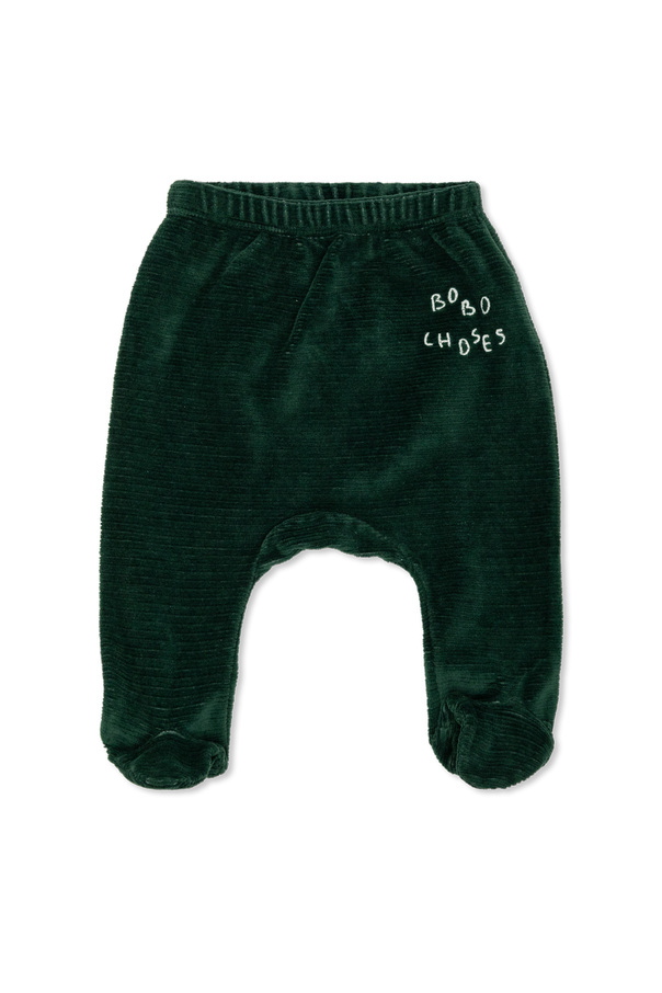 Cotton trousers with embroidered logo od Bobo Choses