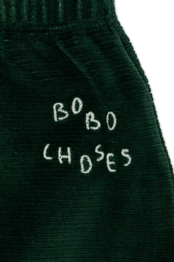 Bobo Choses Pantalones de algodón con logo bordado